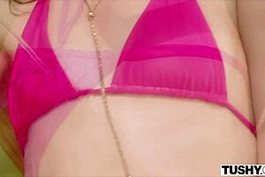 Stunning jia deepthroats and takes intense anal doggystyle in threesome with dp and facial