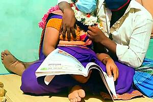 A desi tamil teacher indulges in passionate encounters at her village home, exploring desires with her husband in the bathroom.