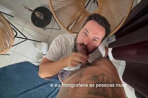 Bearded Man Sucks 41 Cocks - Full Video on Red