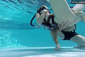 Manga Girl Fingered and Blown Underwater