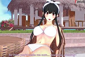 Whoa! Yor Forger in bikini gets wild at pool!