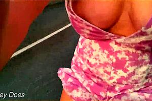 oh shit, wife flashing cleavage while riding bike in public!