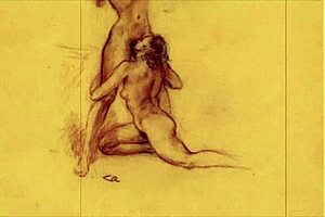 vintage erotic comic drawings from retro era