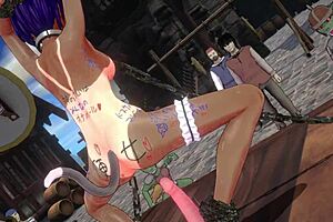 ricca uses magic dildo in 3d hentai game uncensored