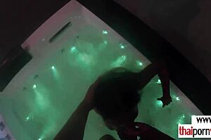 i watch my asian teen girlfriend give me a hardcore footjob