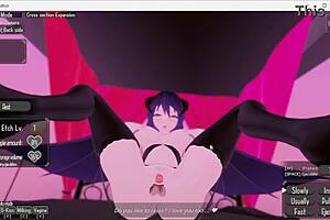 You sign a contract with the seductive succubus Inma for intense 3D sex in this anime game