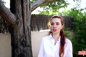 Hey, Kira the naughty 32-year-old nurse is getting playful in lingerie