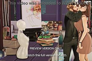 peggy and steve tease in naughty 3d hentai preview