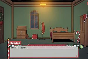 Naughty Elf Surprises Sexy Santa Wife in Xmas Game