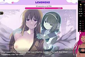 vtuber lewdneko gets naked and masturbates in evenicle part 13