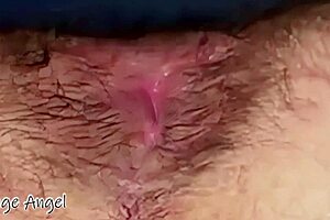 Black stud gives close-up anal sex to hairy gay bottom