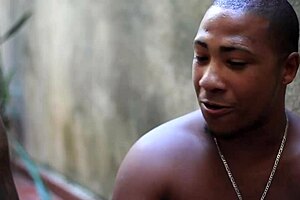 Housewife Sweeping Yard Teases with Pussy, Craving Ass Play