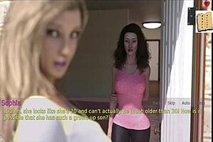 A young and a mature woman, both amateurs, showing off their big cans