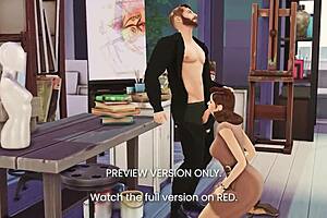 peggy and steve tease in naughty 3d hentai preview