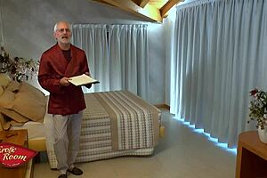 hey, miss mina in an erotic italian casting interview on the bed for some sexy fun