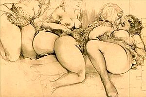 exploring vintage erotic cartoon illustrations from antique collections