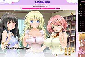 Vtuber LewdNeko dives into steamy scenes in Love Cubed Part 9.