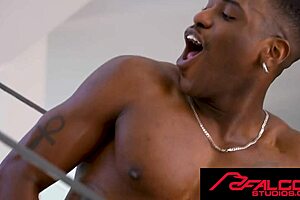 Sweet juicy hunk feels intense pleasure from big uncut cock bareback