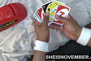 Young 18+ black girl Msnovember gets ebonypussy ripped open by roughbbc while riding monster cock after hard ass spanking outdoors