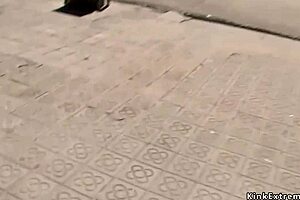 Oh Man, I Handcuffed This Blonde And She's Sucking Dicks Outdoor Like Crazy!