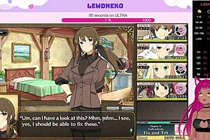 vtuber lewdneko gets naked and masturbates in evenicle part 13