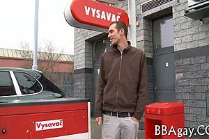 Young homosexual twink dives into steamy bedroom action