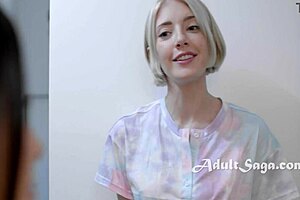 Stepmom's Tall Girlfriend Joins Me In Cold Shower For Intense Lesbian Fucking