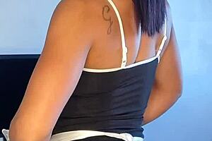 sexy tattooed brunette bitch solos in reality pornstar scene