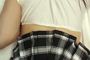 Destiny 18+ Mae fucked hard in tight panties and short skirt