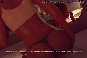 Oh, suck that monster cock with big tits bouncing!