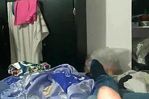 real sex with curvy petite stepsister cleaning room