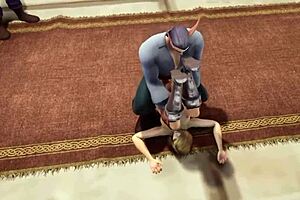 Sex in the throne room - Warcraft porn parody with sexy 3d cartoons 😏