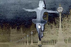 Vintage Nurse Cares For Patient In Retro Hospital