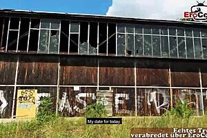 young gothic teen 18+ gets picked up for outdoor sex without condom pov