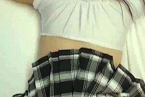 Destiny 18+ Mae fucked hard in tight panties and short skirt