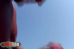 Skinny French Slut Rocked Hard At The Beach?