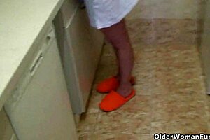 mature german moms masturbating at home 😏 big tits and hairy pussies on display