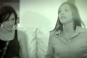 Mature Lesbian In Black Stockings Interacts With Partner