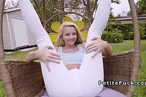 Small Tittied Blonde Teen Spinner Bangs with Monster Cock in Group Action