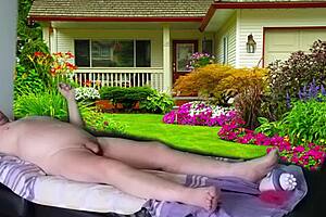 feel the intense voyeur thrill as agarabas and olpr dive into shaved pussy and big natural tits with muff diving and massage