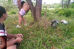 Escaped for a Quickie - Latina Devours My Hairy Colombian Ass!