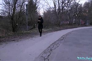 Public Agent Alicia Wild in Outdoor Encounter