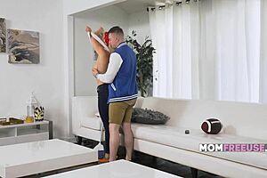 stepmom's ball game just got wild, check it out