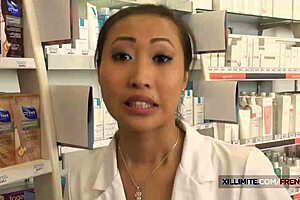 French pharmacist fucked in ass by huge dick