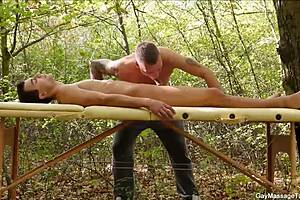 Young gay twinks enjoy hot massage and blowjob.