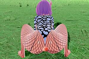 big ass and tits in 3d hentai squirting and creampie