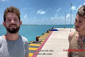 Yo, hot Latino gay sex on the beach with Rob Silva!