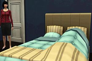 Japanese stepmom catches stepson