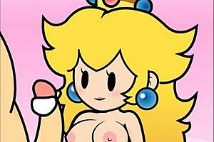 paper peach hand job animation by peachypop34