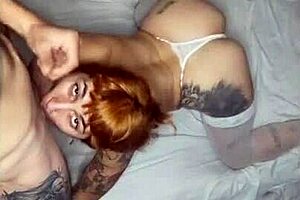 The sexy angelic girl sucks cock, twerks, and receives cum on ass